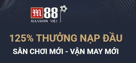 m88 banner welcome bonus 125%
